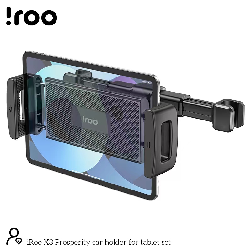 iRoo X3 [2in1] | Windscreen/Back Headrest in-car Phone/Tablet Holder