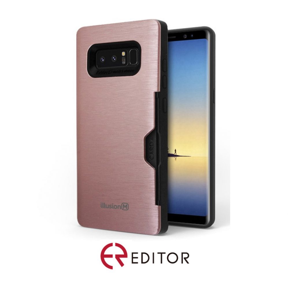 [IF2-1] Editor Illusion w/ Card Slot | Samsung A31 - Rose Gold