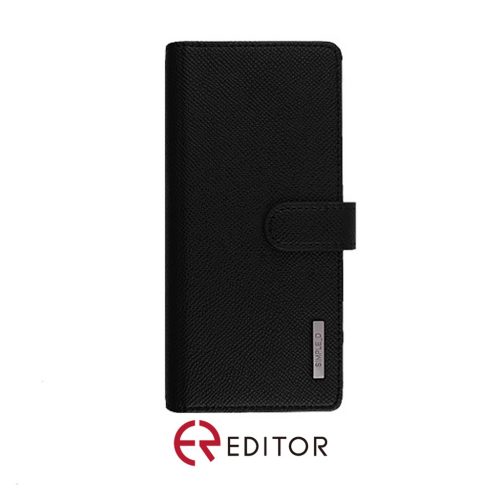 Korean Simple D Double Folio | Samsung A34 - Black