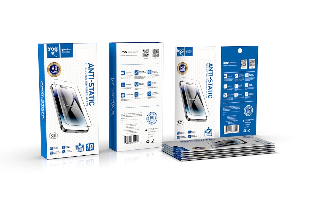 iRoo SQ1 [PACK 10] Full Glass | iPhone 14/13/13 Pro/16e  - Individually Packed [Replaced by Bull W Pack10]