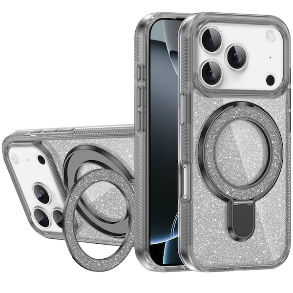 Nico Sparkle Ring Stand | iPhone 18 Pro Max/iPhone 17 Pro Max - Wireless Charging Compatible