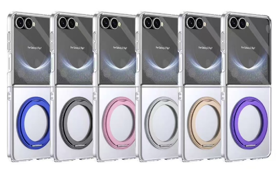 COCO Ring Stand | Samsung Z Flip7 /w Tempered Glass Protector [2pcs Front/Back]
